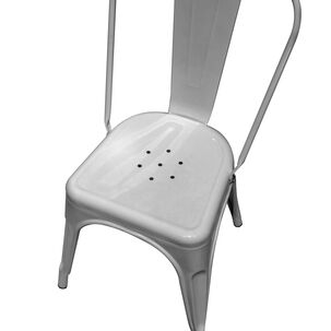 Silla Met&aacute;lica Tolix Plateada